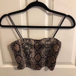 SHEIN Snake skin tank top